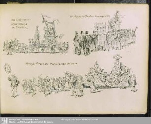 Die Conditoren-Kreisinnung zu Dresden - Vereinigung der Dresdner Zimmergesellen - Königl. Porzellan-Manufactur Meissen