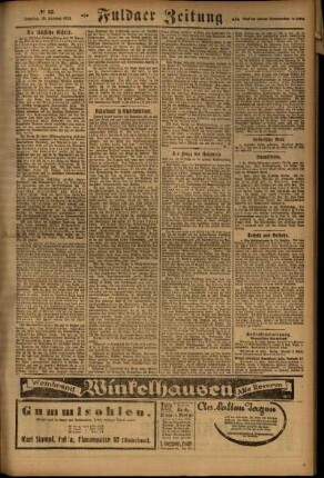 Zweite Ausgabe vom Samstag, den 10. Februar 1923.