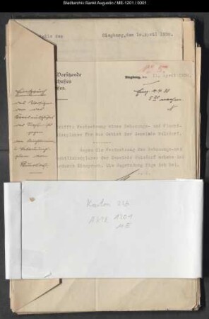 Festsetzung und Änderung des Fluchtlinien- und Bebauungsplans von Buisdorf