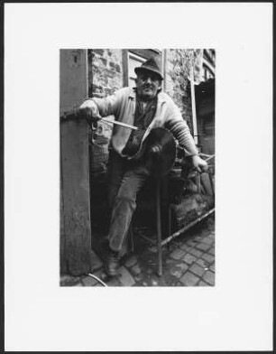 Mann mit Kreissäge, Buxtehude vor der Wahl 1976
