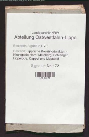 Besitzungen und Einkünfte des Küsters und Schulmeisters