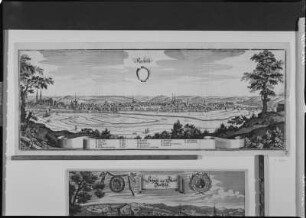 Merian, Matthäus: Rochlitz. Kupferstich; 185 x 505 mm. Dresden: Kupferstich-Kabinett A 130991 in Sax.top. IX, 18,25