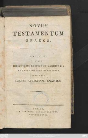 Novum Testamentum Graece