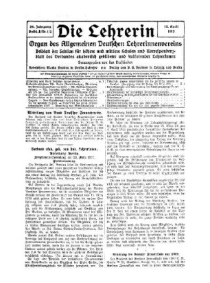 Mitteilung vom Bund Deutscher Frauenvereine