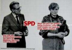 SPD- Wahlplakat zur Bundestagswahl 1983 zum Thema Bafög