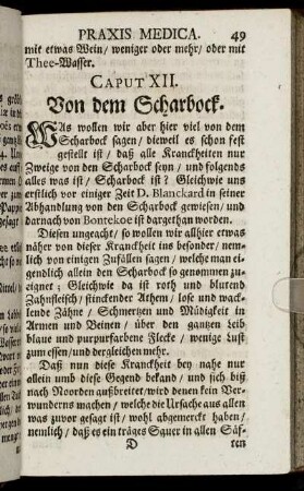 Caput XII. Von dem Scharbock.