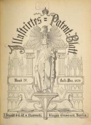 Illustriertes Patent-Blatt. 4. 1879, Juli - Dez.