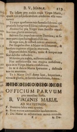 219-229, Ad Matutinum; ...