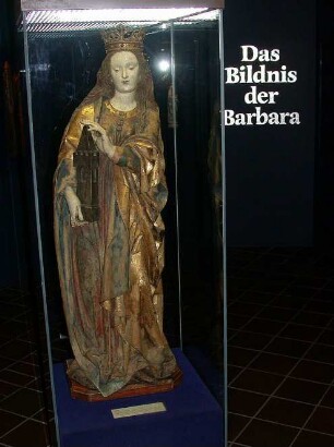 Holzskulptur, Heilige Barbara