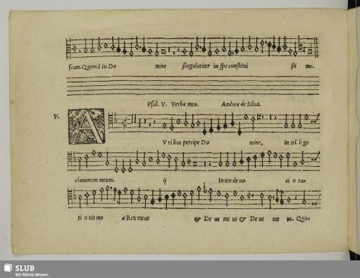 V. Silva, Andreas de: Verba mea auribus percibe Domine