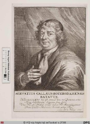 Bildnis Servatius Gallaeus (eig. Servais Gallé)