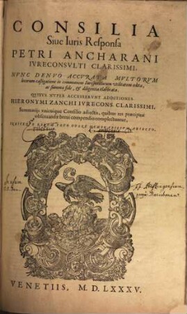 Consilia sive juris responsa
