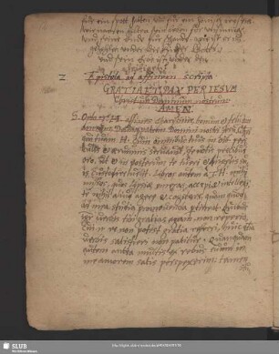 Nr.2. Epistola ad affinem scripta.