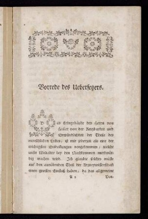 Vorrede des Uebersetzers.