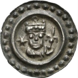 Brakteat Kaiser Friedrichs II. aus der königlichen Münzstätte Ulm