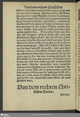 Van dem rechten Christliken Banne