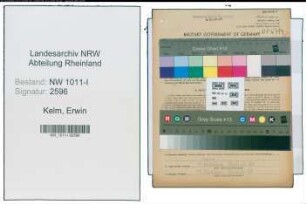 Entnazifizierung Erwin Kelm , geb. 20.08.1905 (Weber)
