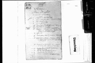 Notifikationsschreiben (1819)