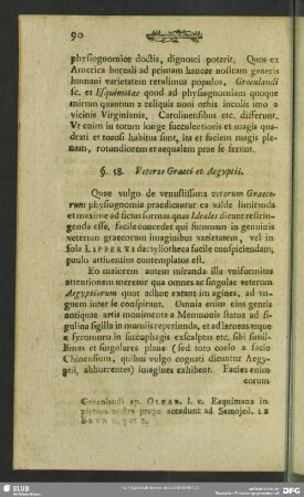 §. 58. Veteres Graeci et Aegyptii