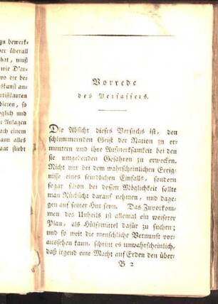 Vorrede des Verfassers.