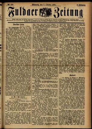 Ausgabe vom Mittwoch, den 07. Oktober 1891.