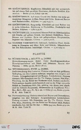 Plastik (Nr. 691-715)