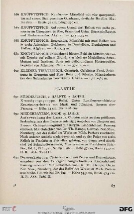 Plastik (Nr. 691-715)