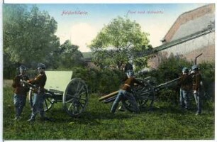 Feldartillerie Front nach rückwärts