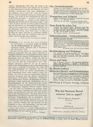 63 [Rezension] Werdermann, Hermann, Luther als Erzieher und die Religionspädagogik der Gegenwart
