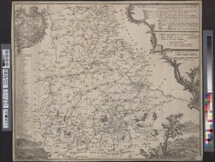 Geographische Mauth-Charte von Baeÿern : Vorstellend: alle zu Wasser und zu Land hergebrachte Mauth-Stationen u. Accis-Aemter, samt denen dahin-fuehrenden Commercial- u. Land-Strassen ; entworfen Anno 1764 ; [gewidmet] Maximilianus III