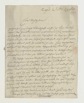 Brief von Pelletier an Joseph Heller