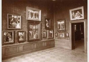 Aufstellung der Gemäldegalerie und der Skulpturensammlung im Kaiser-Friedrich-Museum, Raum 68, Niederländische Gemälde des 15. und 16. Jhd.