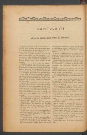 Capítulo VII - Donde el doctor desempeña su comisión
