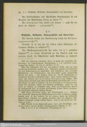 § 6. Geschichte, Erdkunde, Naturgeschichte und Naturlehre
