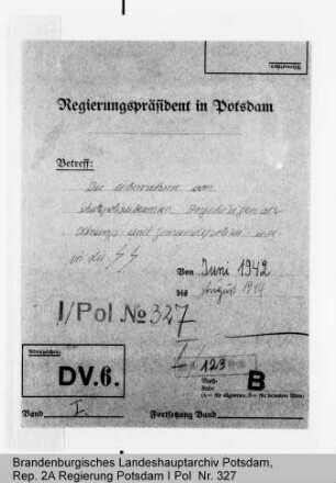 Dienstvorschriften der Polizei