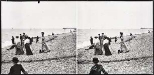 Dieppe. Badegäste am Strand