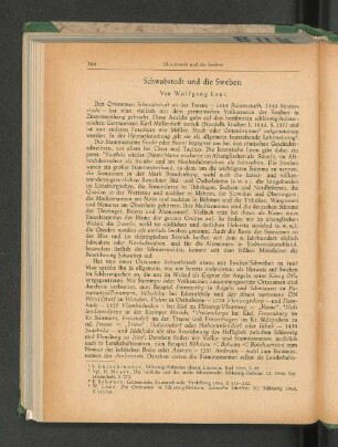 Schwabstedt und die Sweben