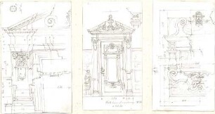 Lange, Ludwig; Lange - Archiv: X.7 Getäfel - Rathaus in Augsburg (Details)