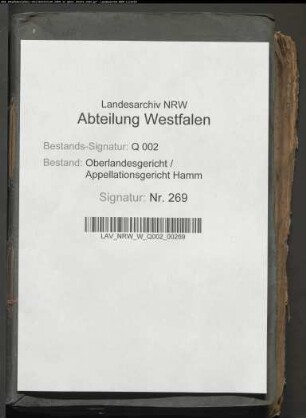 Einrichtung des Land- und Stadtgerichts Hagen