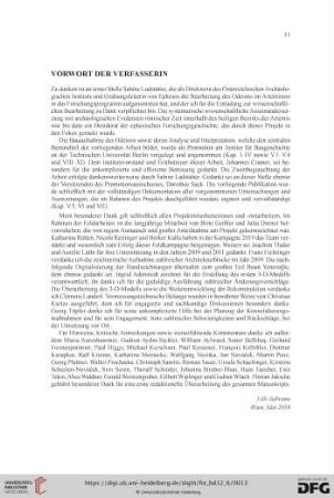 Vorwort der Verfasserin