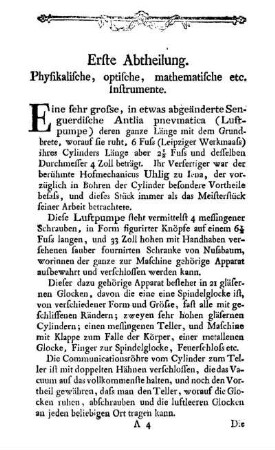 Physikalische, optische, mathematische etc. Instrumente.