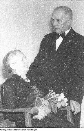 Goldene Hochzeit in Frauenstein, November 1954