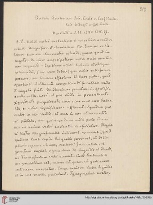 Neustadt a.d.H., 27.10.1583