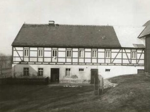 Sayda-Pilsdorf. Gehöft, Nr. 1. Wohnstallhaus, Hoffront