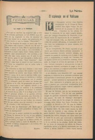 El espionaje en el Vaticano