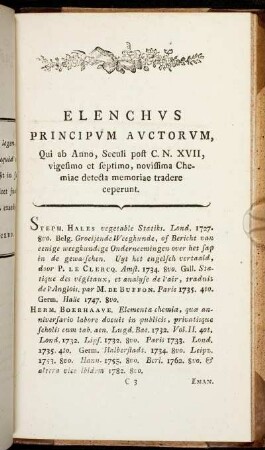 Elenchus Principum Auctorum,[...]