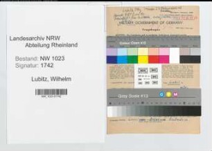 Entnazifizierung Wilhelm Lubitz , geb. 03.10.1904 (Arbeiter)