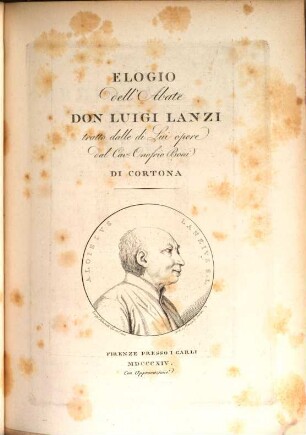 Elogio dell'Abate Don Luigi Lanzi