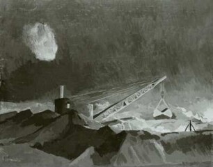 Bagger bei Nacht