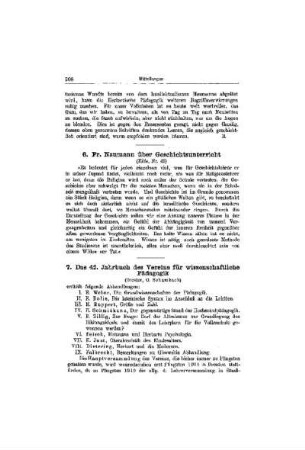 Fr. Naumann über Geschichtsunterricht
